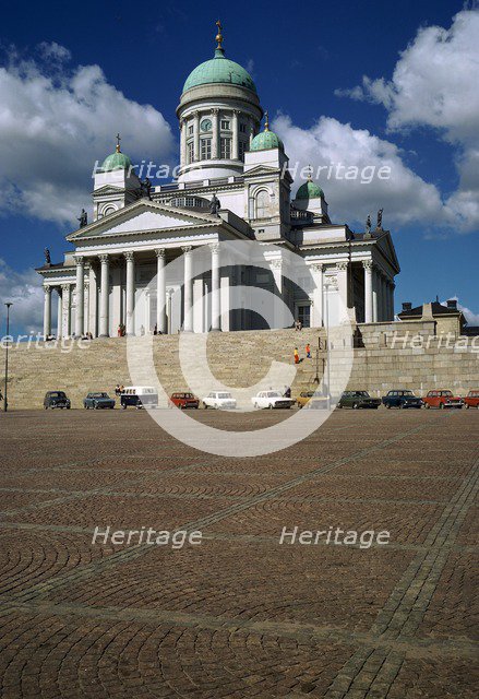 Lutheran Cathedral in Helsinki, 19th century. Artist: Unknown