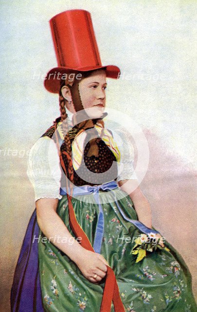 A forest maiden in her Sunday frock, 1922.Artist: Georg Haeckel