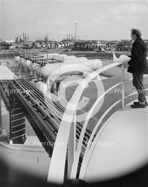 Coryton Oil Refinery; Calor Gas Filling Station, Thurrock, Thurrock, 07/09/1965. Creator: John Laing plc.
