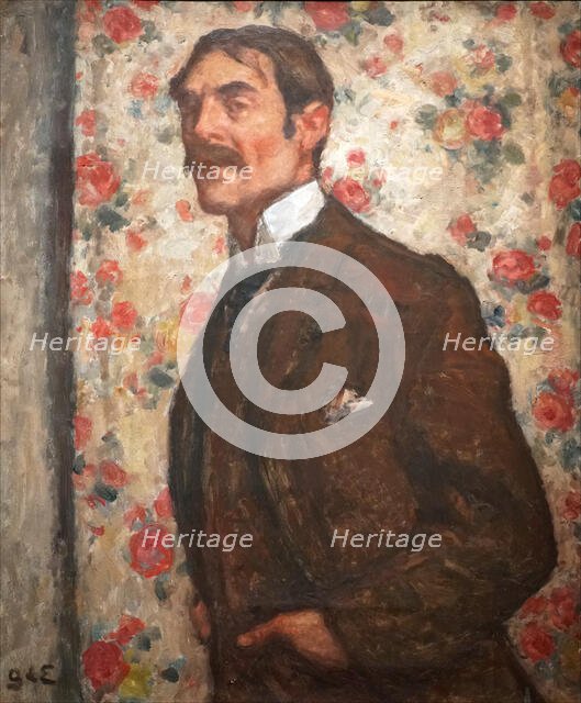Portrait of the poet Paul Valéry (1871-1945), c.1910. Creator: Espagnat, Georges, de (1870-1950).