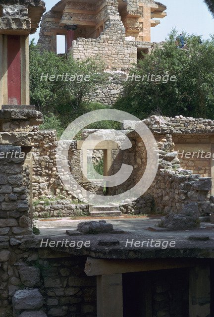 Buildings in the southern part of the Minoan Royal Palace at Knossos, 21st century BC. Artist: Unknown