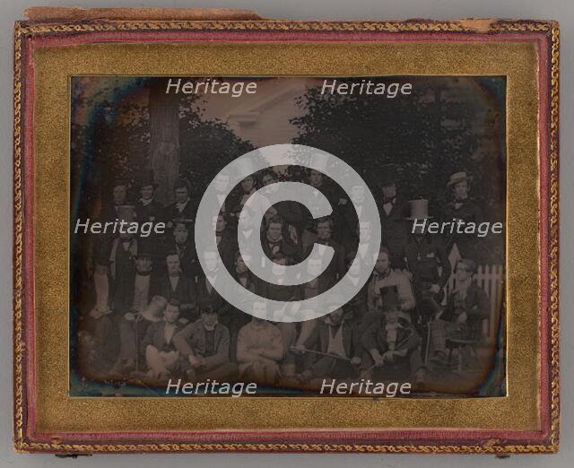 Untitled (Group Portrait of Men), 1848. Creator: Unknown.