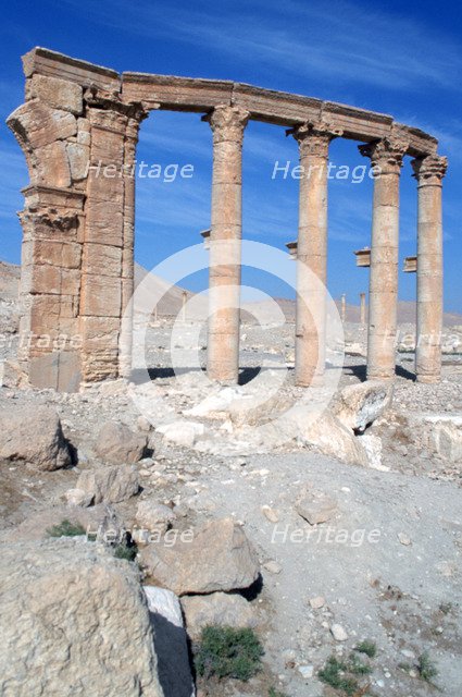 The Oval Piazza, Palmyra, Syria. 