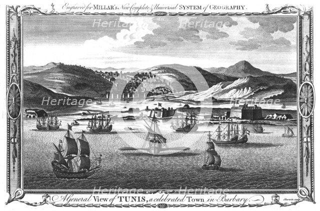 'A General View of Tunis, a celebrated Town in Barbary.', 1782. Artist: John Keyse Sherwin.