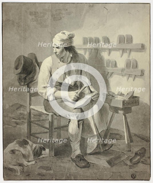 The Cobbler, 19th century. Creators: Unknown, A. Faslin[k].