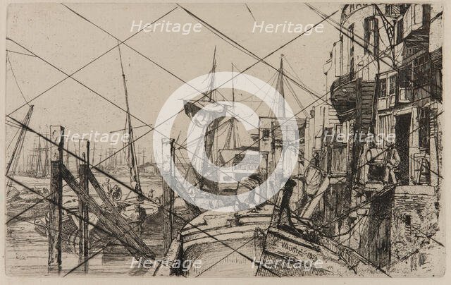 Limehouse, 1859. Creator: James Abbott McNeill Whistler.