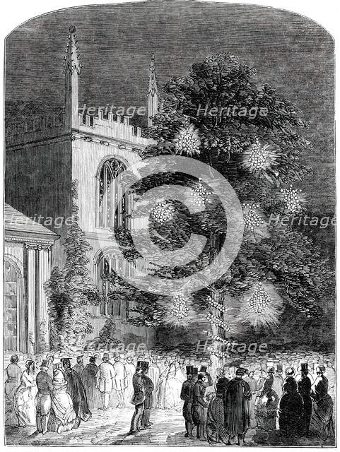 The Fete in Exeter College Gardens, 1850. Creator: Unknown.