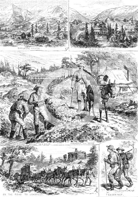 Sketches near Leadville, Colorado, 1881. Creator: Unknown.