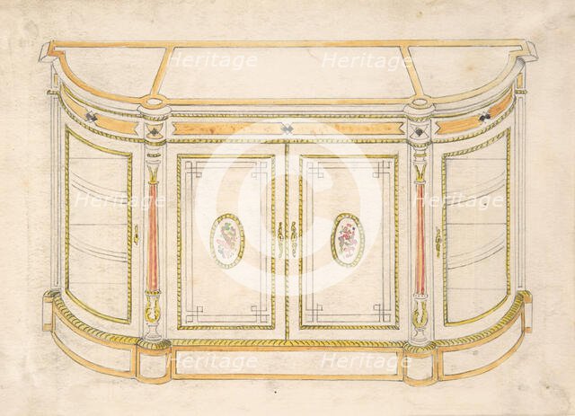 Cabinet Design, 19th century. Creator: Anon.