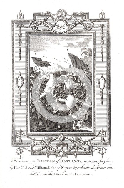 Battle of Hastings, 1066. Artist: Unknown