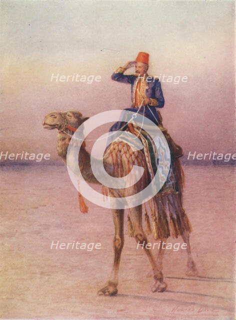 'General Gordon Approaching the City of Dara', c1900. Creator: Howard Davie.