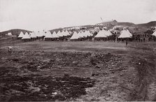 Camp of 34th Massachusetts Infantry near Fort Lyon, Virginia, 1861-65. Creator: Unknown.