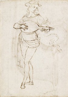 A Lute Player, late 15th-early 16th century. Artist: Perugino.