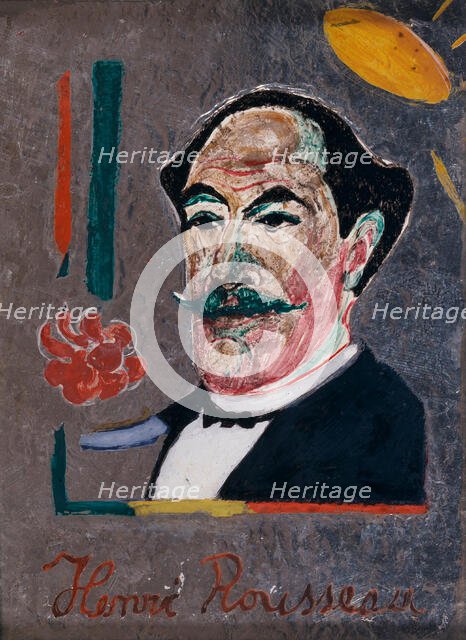 Portrait of Henri Rousseau, 1911. Creator: Marc, Franz (1880-1916).