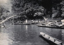 Sarawak: a Malaysian tribe fishing on the Baram River, c1900. Creator: Unknown.