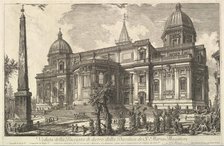 View of the rear entrance of the Basilica of S. Maria Maggiore, from Veduta di Roma (R..., ca. 1742. Creator: Giovanni Battista Piranesi.