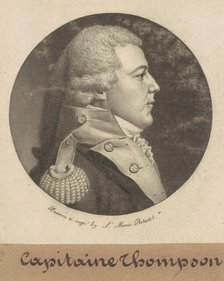 Captain Thompson, 1800. Creator: Charles Balthazar Julien Févret de Saint-Mémin.