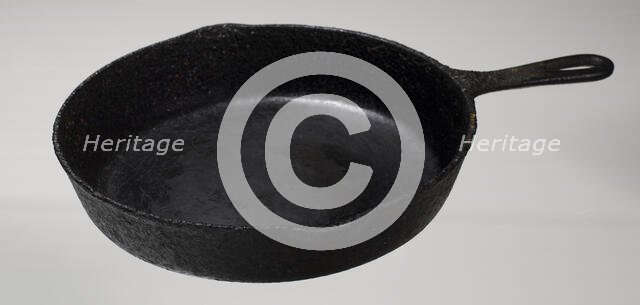 Cast iron skillet owned and used by Beatrice Mack, 1951. Creator: Unknown.