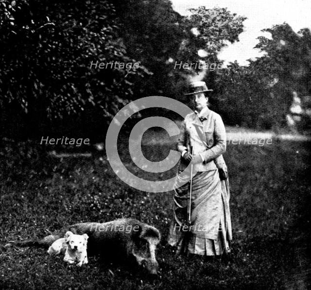 The Duc d'Aosta's Marriage with Princess Hélène of Orleans: the Comtesse de Paris..., 1895. Creator: George Meisenbach.
