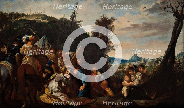 Christ collapsing under the Cross, c1640s. Creator: Unknown.