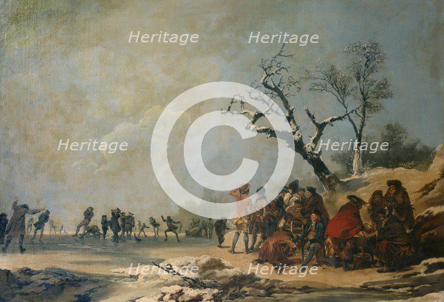 'The Skaters', 18th or early 19th century. Artist: Unknown.
