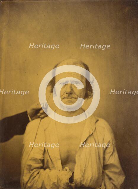 Attention (left); Reflection (right), 1854-1856, printed 1862. Creator: Duchenne de Boulogne.