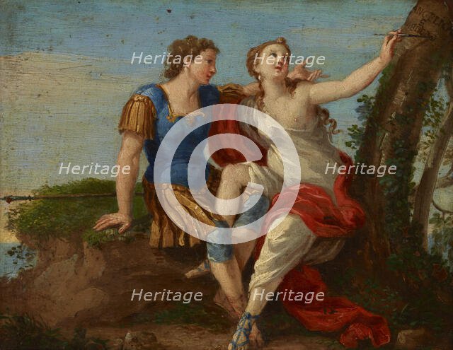 Couple in Love-Angelica and Medor, 2nd half of 18th century. Creator: Unknown.