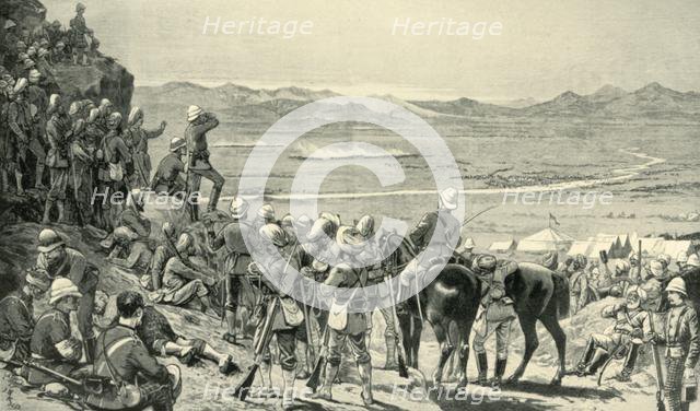'Watching the Rout of the Afghan Forces from Bab Wali Mountain, 1st September 1880', (1901).  Creator: Unknown.