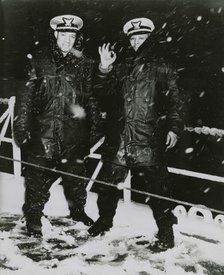 Two African American Navy officers, [left to right] Ensign J. J. Jenkins and Clarence..., 1939 - 194 Creator: United States Coast Guard.