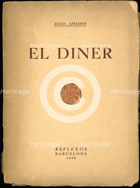 Cover of 'El diner' by Joan Amades, published by Editorial Reflexos, Barcelona, ??1938.
