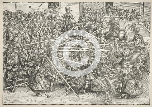 The Tournament with lances, 1509. Creator: Lucas Cranach (German, 1472-1553).