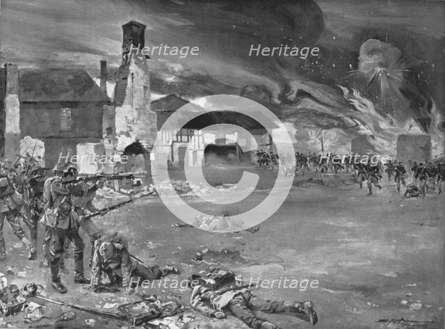 ''A Notre Aile Droit; Le combat dans Sommesous', 1914. Creator: Sidney Adamson.