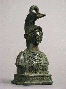Steelyard Weight with the Bust of Athena, Byzantine, 350-500. Creator: Unknown.