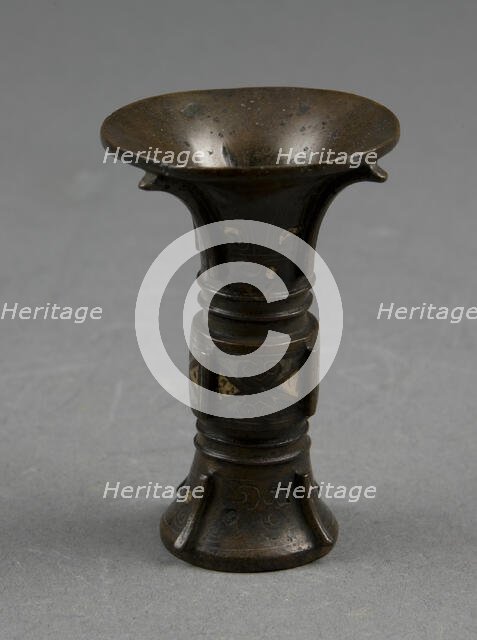 Miniature Vessel, Ming dynasty (1368-1644) or Qing dynasty (1644-1911). Creator: Unknown.