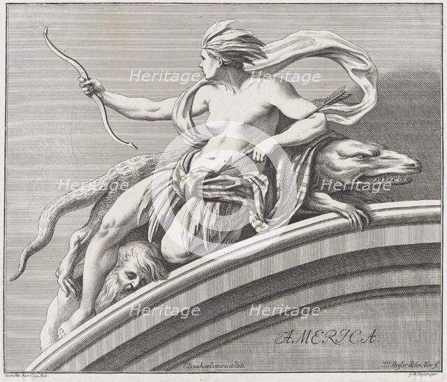 America, 1732. Creator: Johann Justin Preissler.