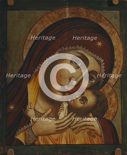 Our Lady of Korsun (Korsunskaya), 17th century. Artist: Russian icon  
