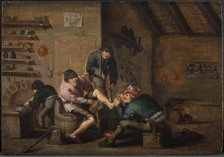 A Surgeon Operating on a Foot. The Five Senses: The Sense of Touch, 1637-1656. Creator: Anthonie Victoryns.