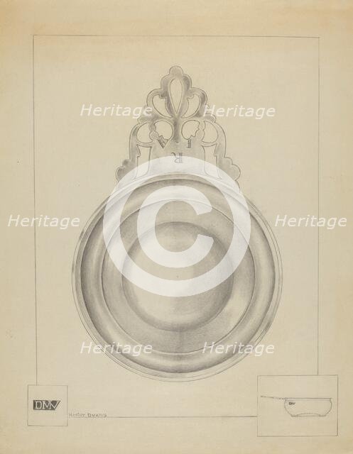 Silver Porringer, c. 1936. Creator: Hester Duany.