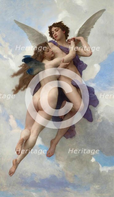 L'Amour et Psyché (Amor and Psyche), 1889. Creator: Bouguereau, William-Adolphe (1825-1905).