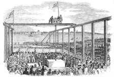 Ceremony of laying the first stone of the Birkenhead Docks, 1844. Creator: Unknown.