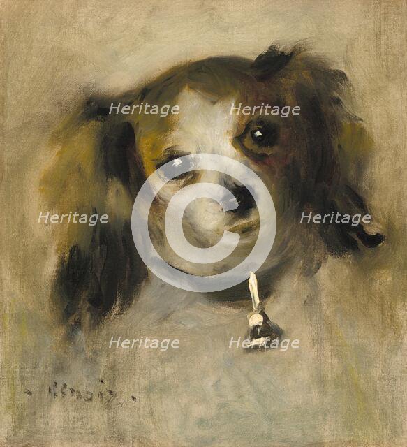 Head of a Dog, 1870. Creator: Pierre-Auguste Renoir.
