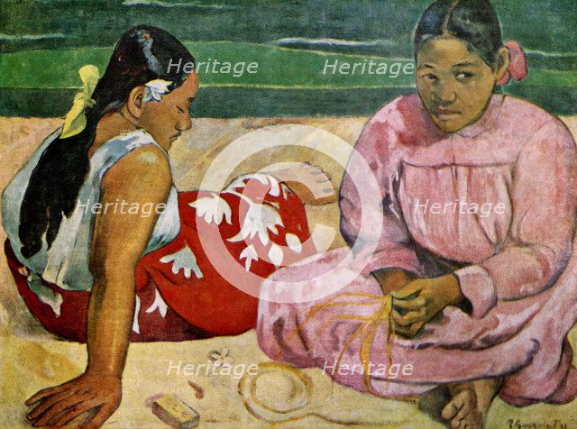 'Tahitian Women on the Beach', 1891 (1939).Artist: Paul Gauguin