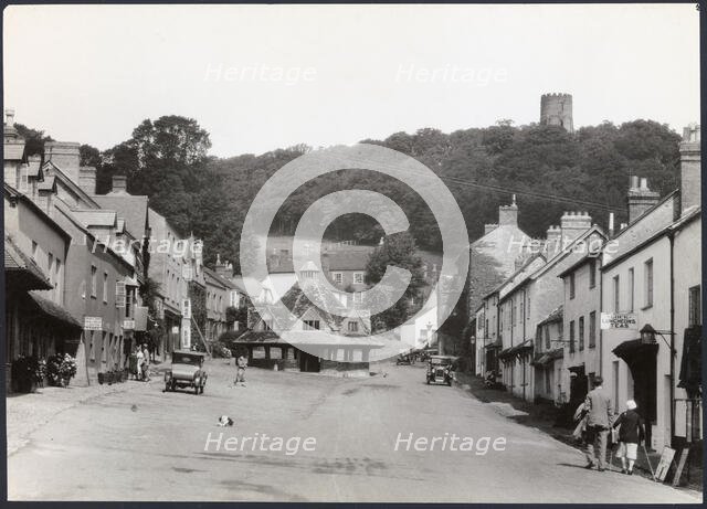 Yarn Market, High Street, Dunster, Somerset, 1925-1935. Creator: J Dixon Scott.