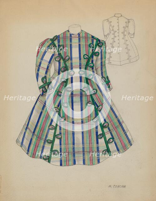 Child's Dress, c. 1937. Creator: Margaret Concha.
