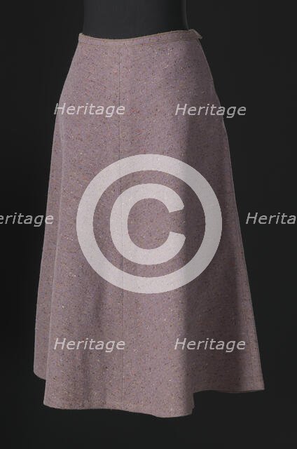 Lavender tweed skirt designed by Arthur McGee, mid 20th-late 20th century. Creator: Arthur McGee.