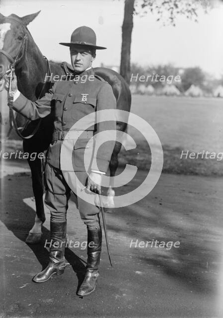 Major William M. Hoge Jr., Major, U.S.A., at Washington Barracks, 1917. Creator: Harris & Ewing.