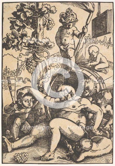 The Drunk Bacchus, ca. 1520. Creator: Hans Baldung.