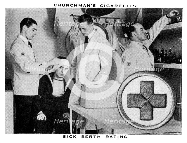 Sick Berth Rating, 1937.Artist: WA & AC Churchman