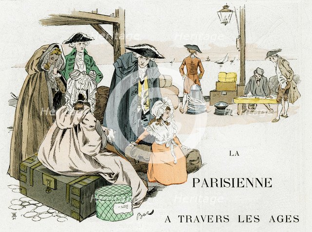 'The Parisian Woman Through the Ages, 18th century', c1880-1950.Artist: Ferdinand Sigismund Bac