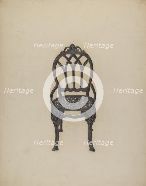 Garden Chair, c. 1938. Creator: Katherine Hastings.